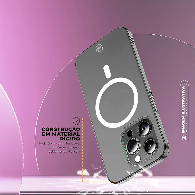 Kit Capa Crystal Slim Magsafe para Samsung Galaxy S25 FE + ArmorCard - Gshield