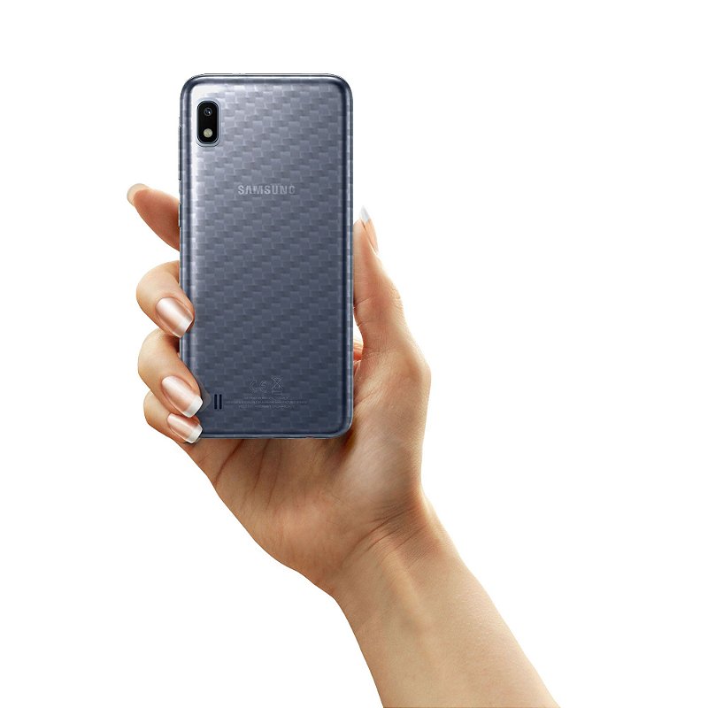 Película para Samsung Galaxy A10 - Traseira de Fibra de Carbono - Gshield