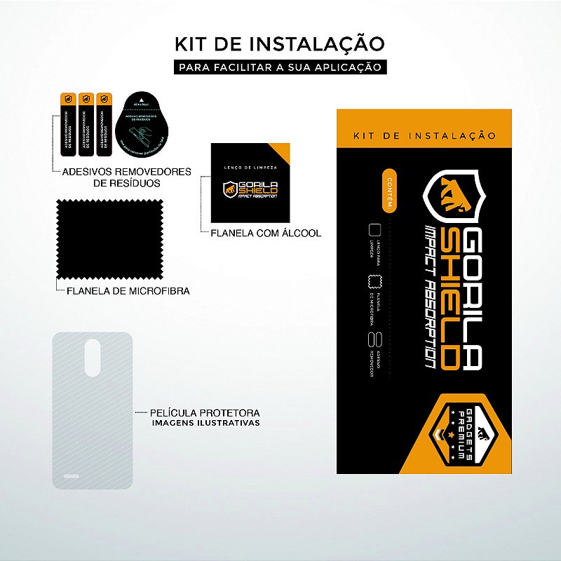 Película para Samsung Galaxy A10 - Traseira de Fibra de Carbono - Gshield