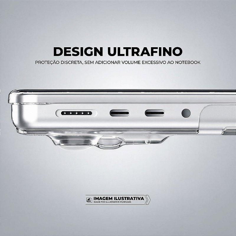 Capa Ultrafina Transparente para MacBook Neo 13" com Proteção em Policarbonato Rígido, Suporte Kickstand e Ventilação Inferior - Armor Stand - Gshield