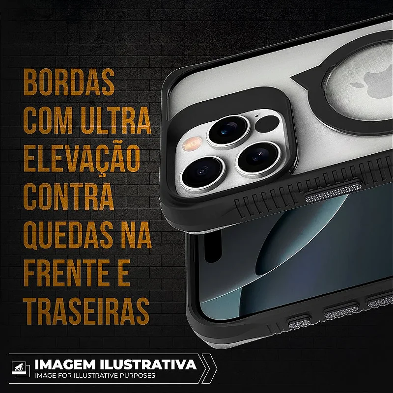 Kit Capa Raptor e Pelicula Dual Glass Preta para Samsung Galaxy S26 - Gshield