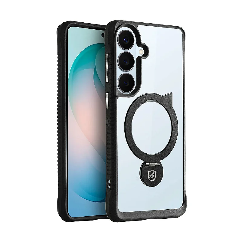 Kit Capa Raptor e Pelicula Dual Glass Preta para Samsung Galaxy S26 Plus - Gshield