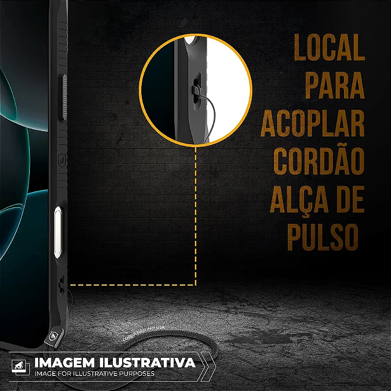 Kit Capa Raptor e Pelicula Dual Glass Preta para Samsung Galaxy S26 Plus - Gshield