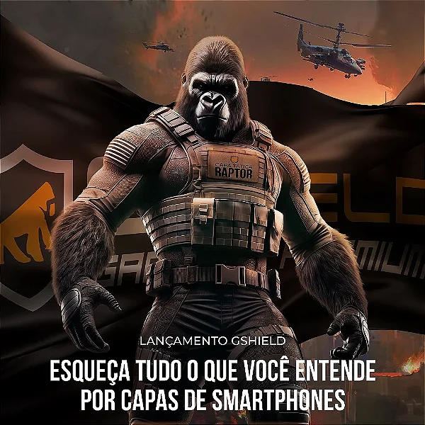 Kit Capa Raptor e Pelicula Dual Glass Preta para Samsung Galaxy S26 Ultra - Gshield