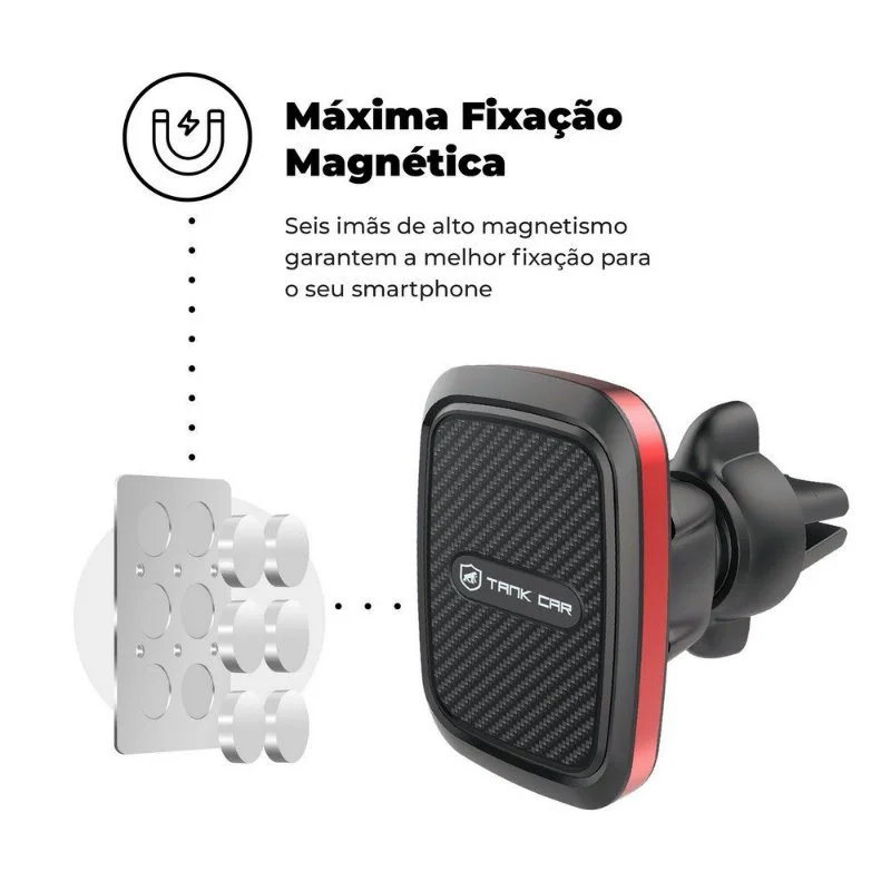 Kit Veicular: Suporte Tank Car + Cabo Defender 4 em 1 + Carregador Triplo Turbo Tank - Gshield - foto 6