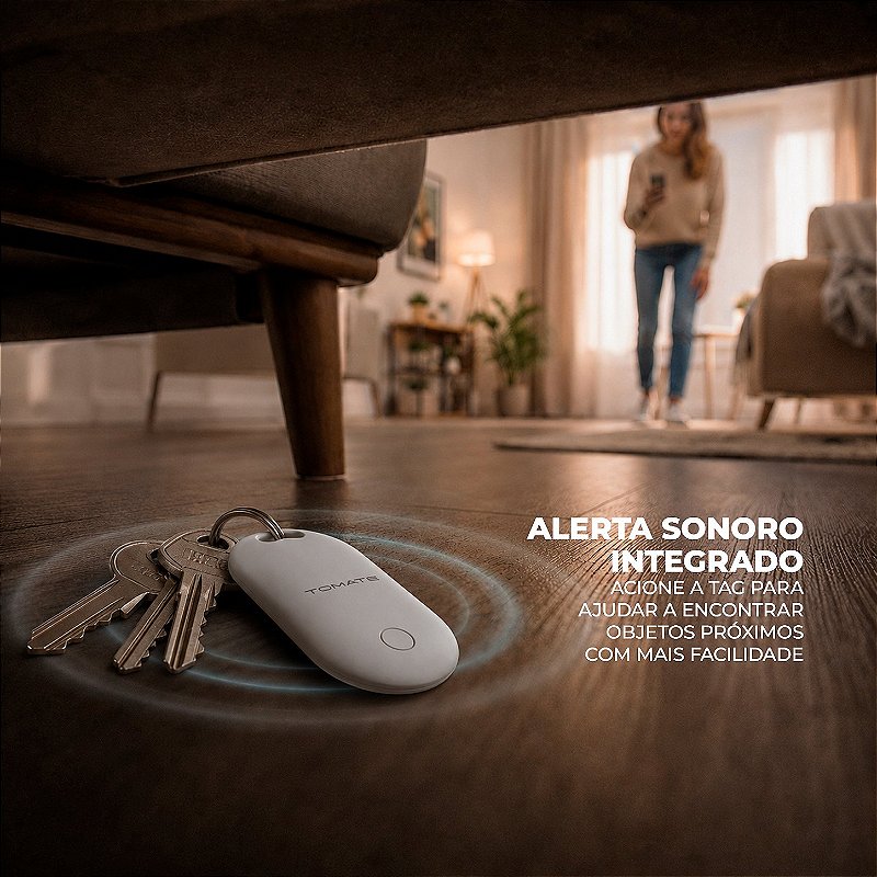 Rastreador Localizador Bluetooth Smart Tag ST-01 Resistente à Água compatível com Apple - Tomate - foto 5