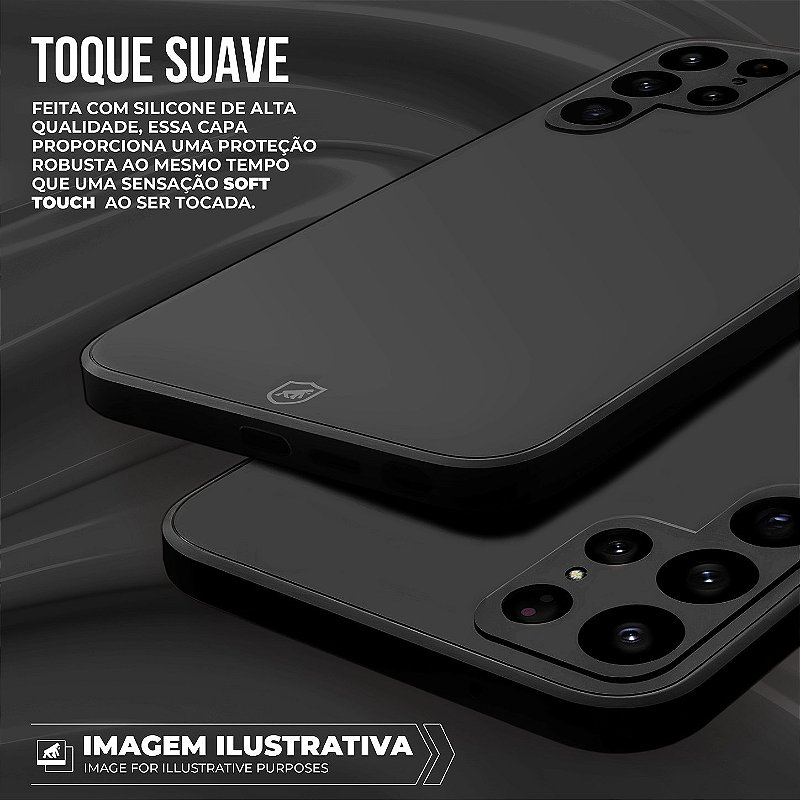 Capa para Motorola Moto G23 - Silicon Veloz - Preta - Gshield - foto 6