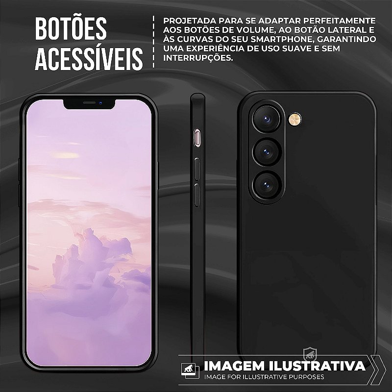 Capa para Motorola Moto G23 - Silicon Veloz - Preta - Gshield - foto 5