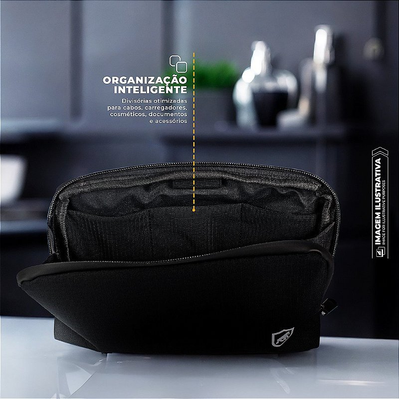 Kit Mochila Mala de Mão 38L Survivor + Necessaire Organizadora Discovery - Gshield - foto 6