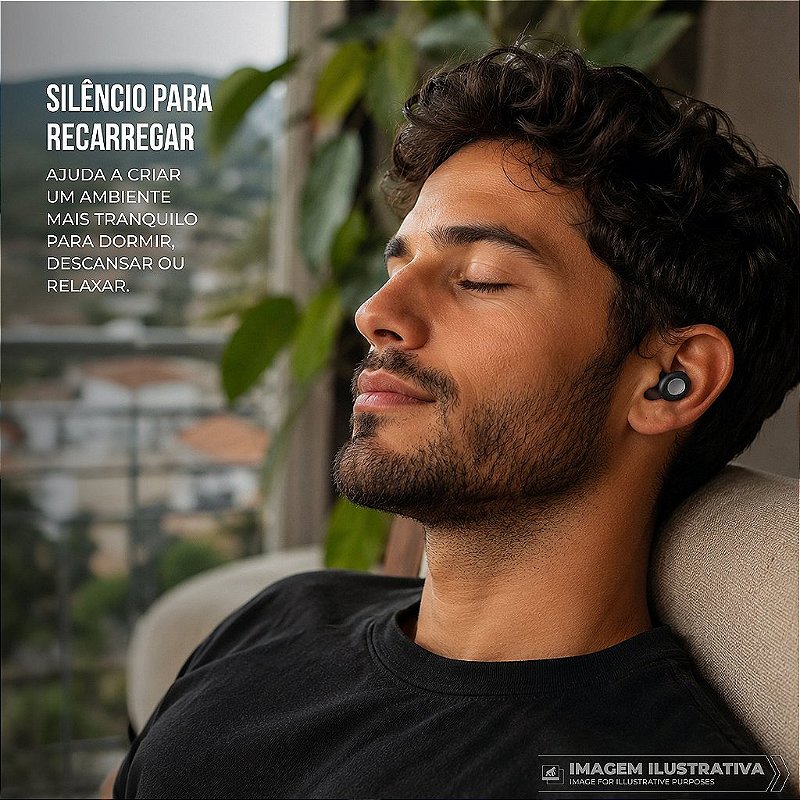 Tampão de Ouvido Earplugs Shield Calm para Proteção Auricular com Tubo de Filtro Acústico e Redução de Ruído - Bege / Preto - Gshield
