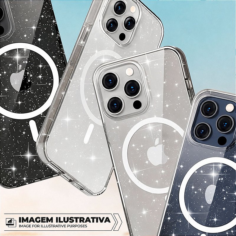 Capa para iPhone 16 Pro - MagSafe Glitter - Gshield - foto 6