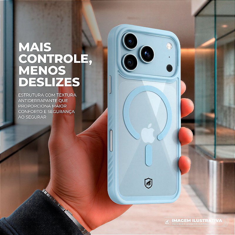 Capa para iPhone 17 Pro Max / 18 Pro Max - Magsafe Wave Glacial - Gshield - foto 5