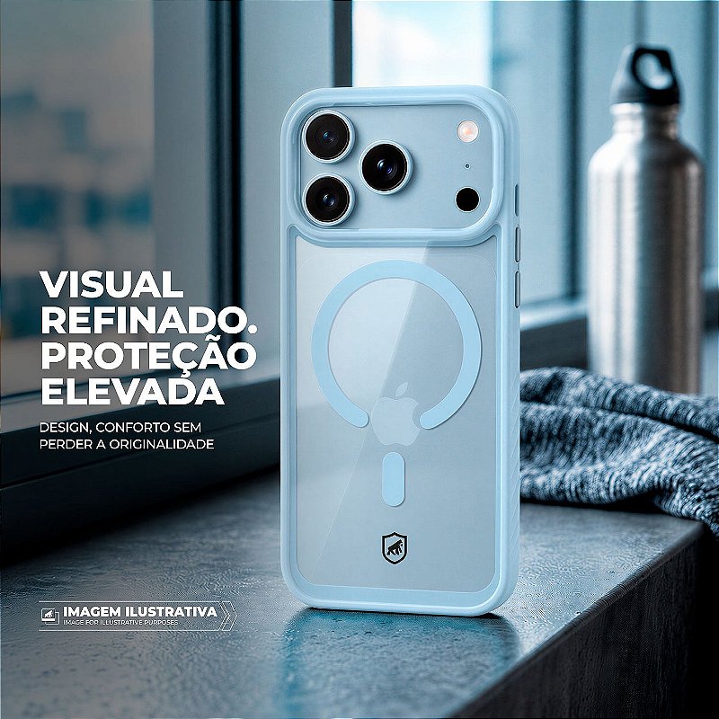 Capa para iPhone 17 Pro Max / 18 Pro Max - Magsafe Wave Glacial - Gshield - foto 6