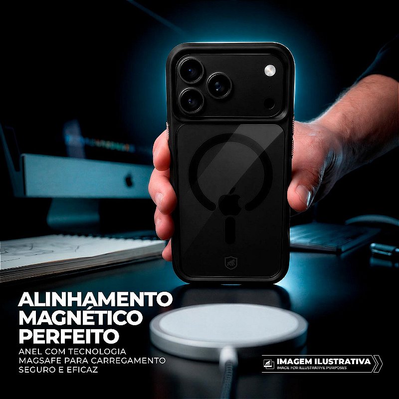 Capa para iPhone 17 Pro Max / 18 Pro Max - Octacore Magsafe - Preta - Gshield - foto 5