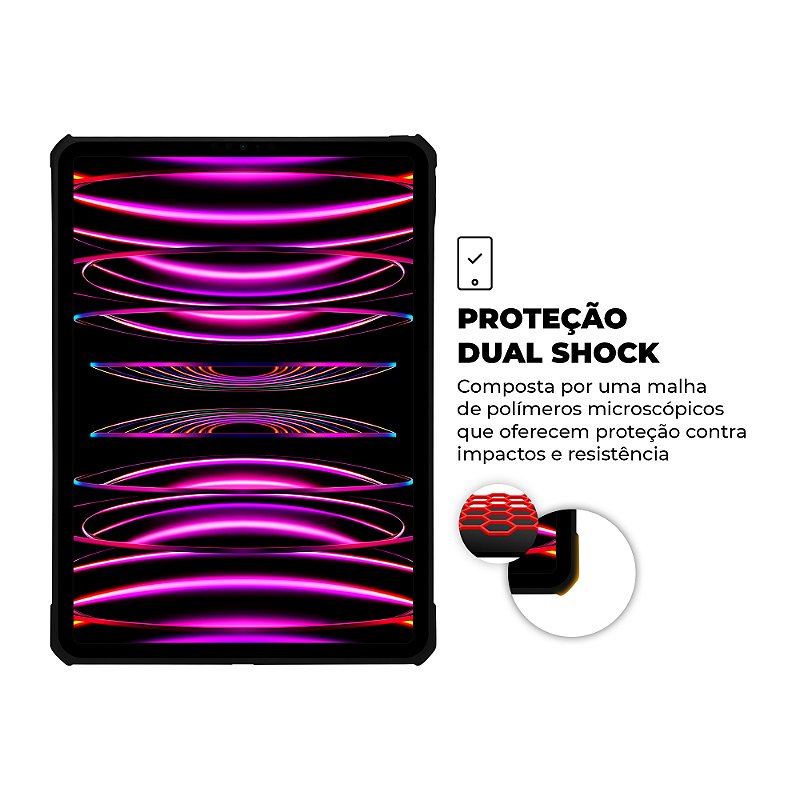 Capa para iPad Pro 12.9 (2018/2020/2021/2022) - Dual Shock X - Gshield