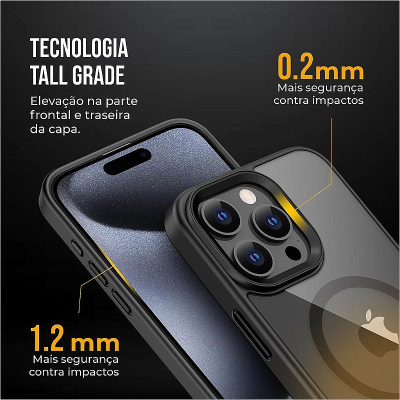 Capa MagSafe para iPhone 18 Pro - Preta - Gshield - foto 4