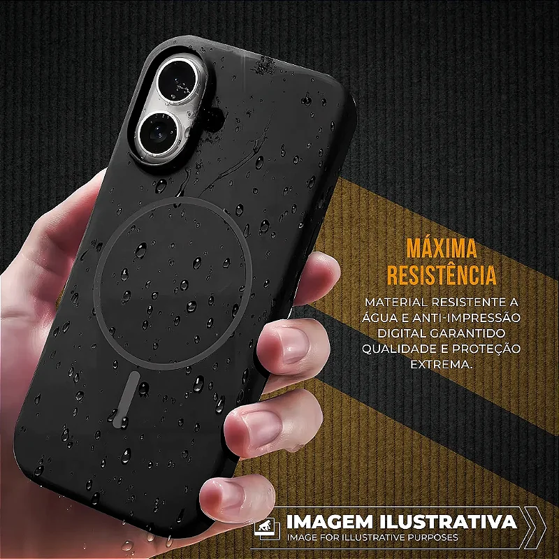 Capa para iPhone 18 Pro Max - Silicon Liquid Magsafe - Preta - Gshield - foto 5