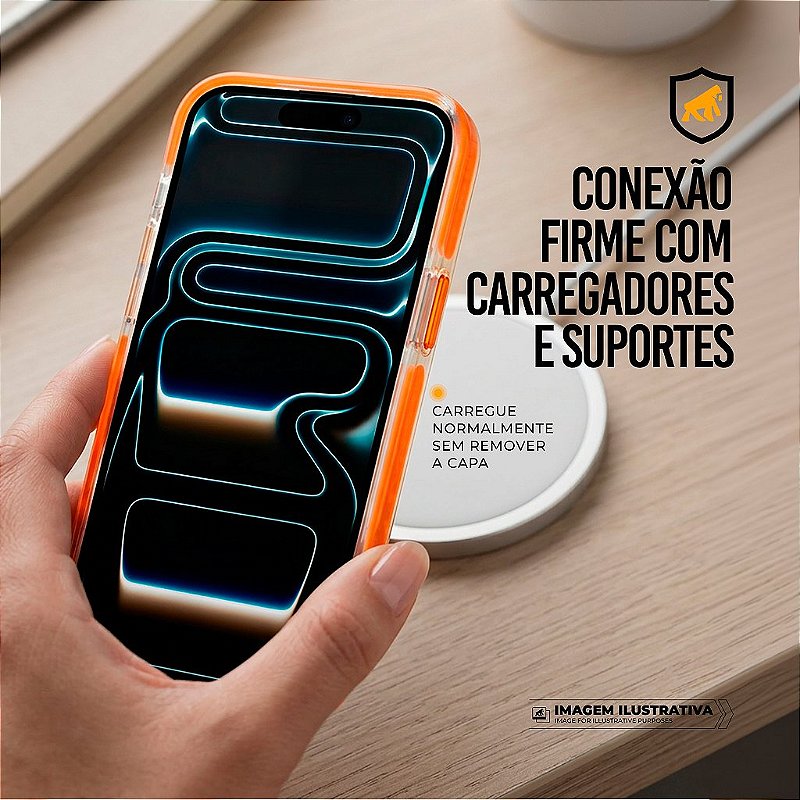 Capa para iPhone 18 Pro Max - Akroma Magsafe - Laranja - Gshield - foto 3