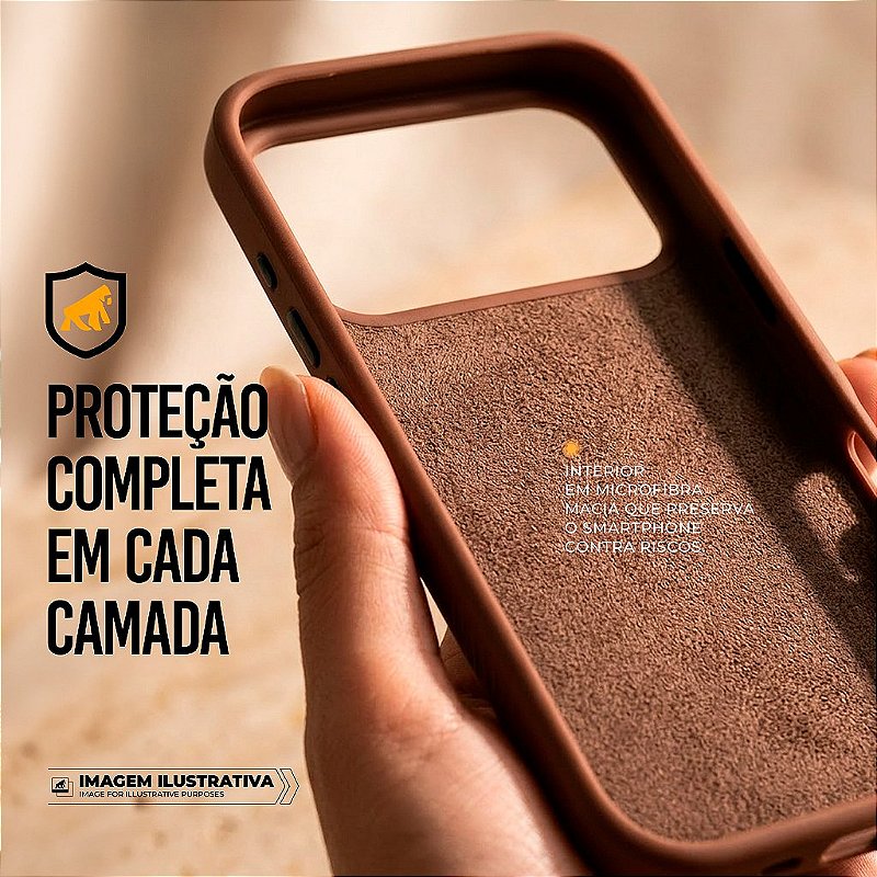 Capa para iPhone 18 Pro - Woov - Marrom - Gshield - foto 4
