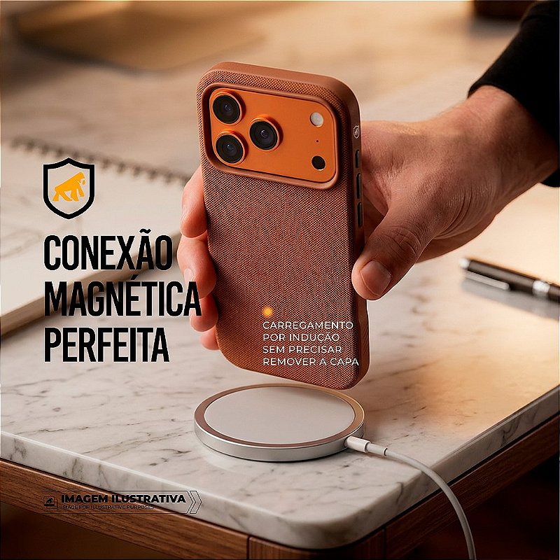 Capa para iPhone 18 Pro - Woov - Marrom - Gshield - foto 5