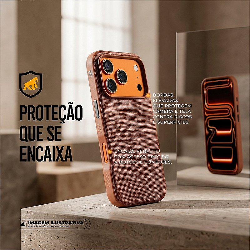Capa para iPhone 18 Pro Max - Woov - Marrom - Gshield - foto 6