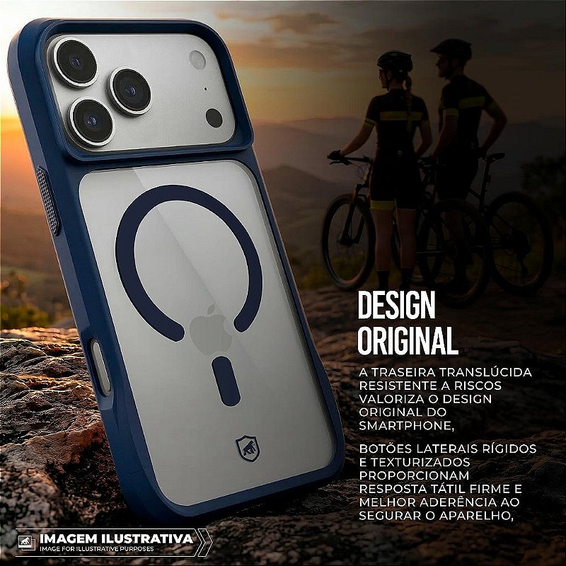 Capa para iPhone 18 Pro Max - Octacore Magsafe - Azul - Gshield - foto 2