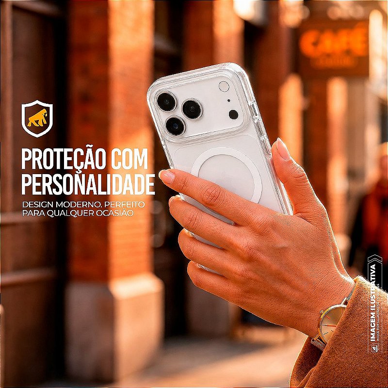 Capa para iPhone 18 Pro - Akroma Magsafe - Branca - Gshield