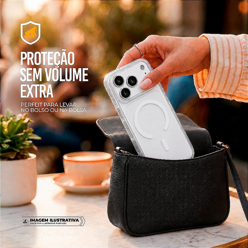 Capa para iPhone 18 Pro - Akroma Magsafe - Branca - Gshield