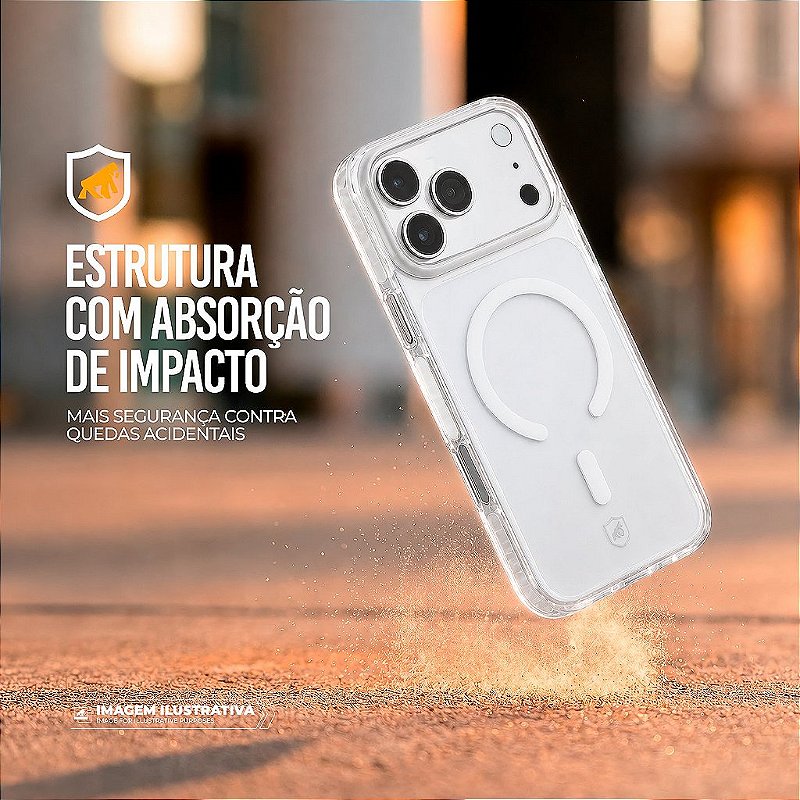 Capa para iPhone 18 Pro - Akroma Magsafe - Branca - Gshield