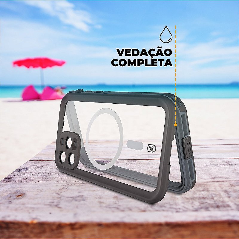 Capa à Prova d'água Nautical MagSafe para iPhone 18 Pro - Transparente - Gshield