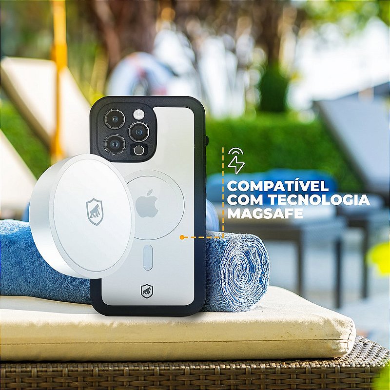 Capa à Prova d'água Nautical MagSafe para iPhone 18 Pro - Transparente - Gshield