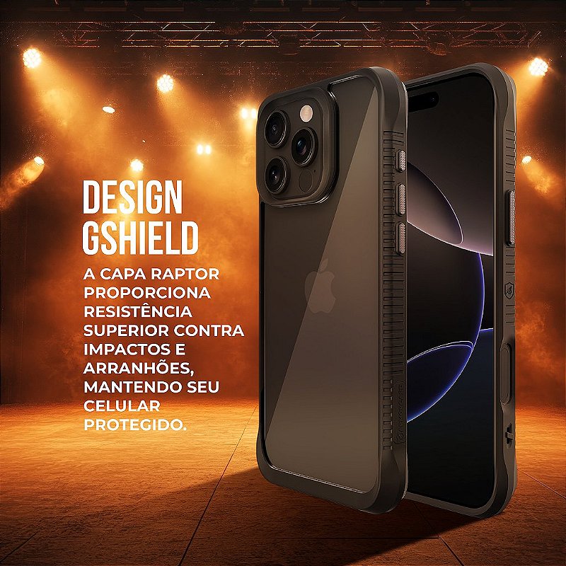 Capa para iPhone 18 Pro - Raptor Slim - Gshield