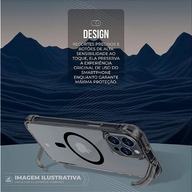 Capa para iPhone 18 Pro Max - Lybrid Magsafe - Preta - Gshield