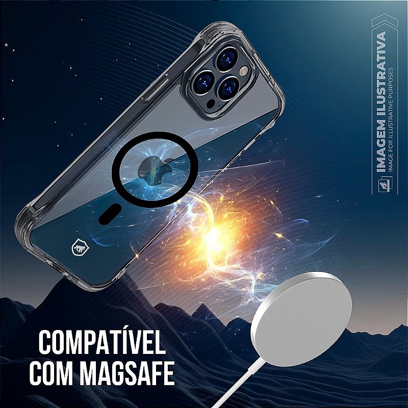 Capa para iPhone 18 Pro Max - Lybrid Magsafe - Preta - Gshield
