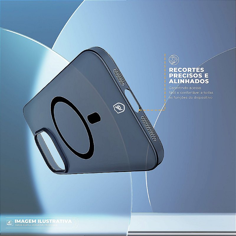Capa para iPhone 18 Pro Max - Crystal Slim Magsafe - NÃO AMARELA - Dark - Gshield