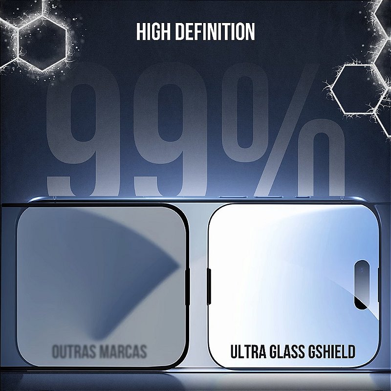 Película para iPhone 18 Pro Max - Ultra Glass - Preta - Gshield