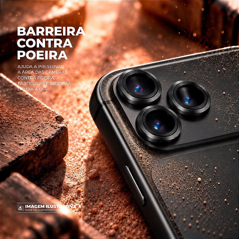 Protetor de Lente Dinamic para iPhone 18 Pro / 18 Pro Max - Preta - Gshield - foto 5