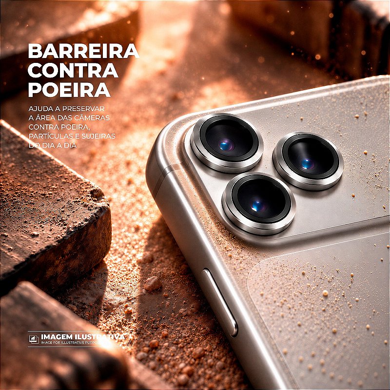 Protetor de Lente Dinamic para iPhone 18 Pro / 18 Pro Max - Cinza - Gshield - foto 5