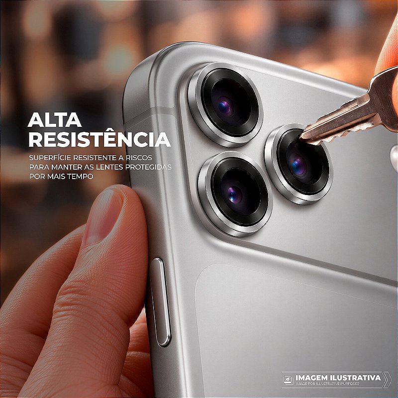 Protetor de Lente Dinamic para iPhone 18 Pro / 18 Pro Max - Cinza - Gshield - foto 7