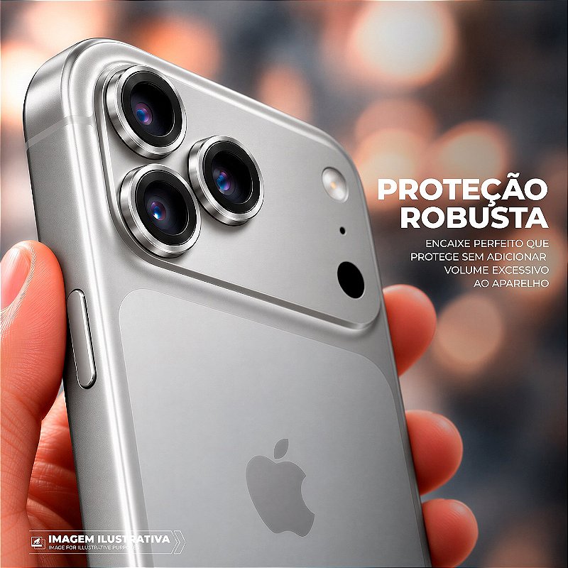 Protetor de Lente Dinamic para iPhone 18 Pro / 18 Pro Max - Cinza - Gshield - foto 3