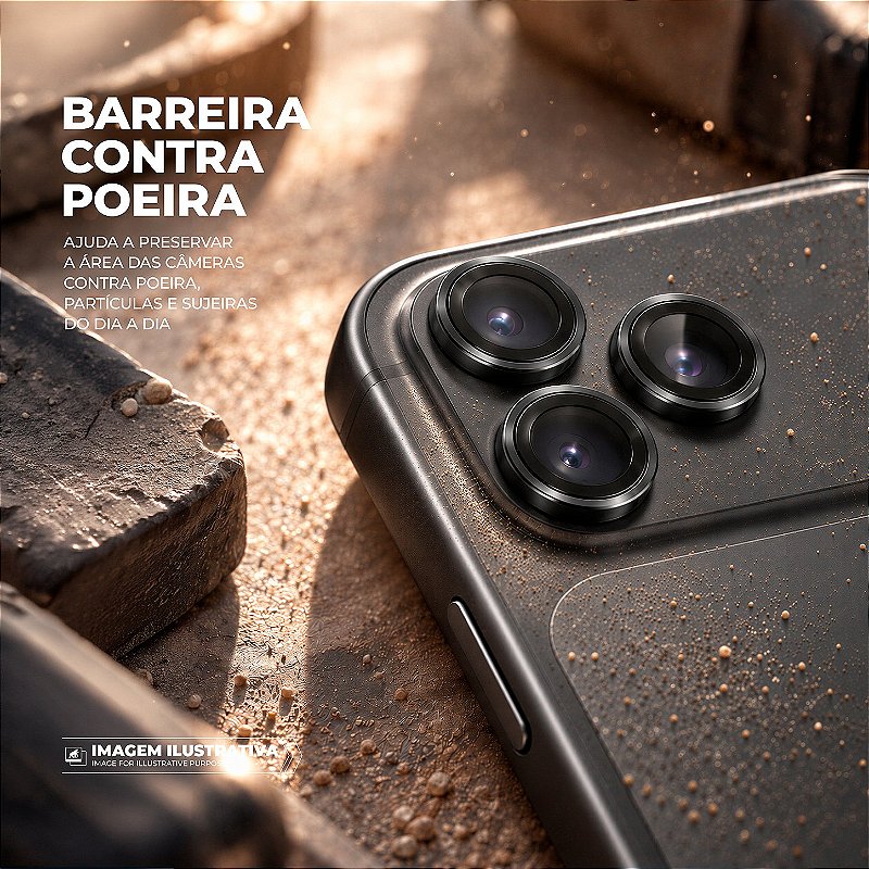Protetor de Lente Dinamic Slim para iPhone 18 Pro / 18 Pro Max - Preta - Gshield - foto 5