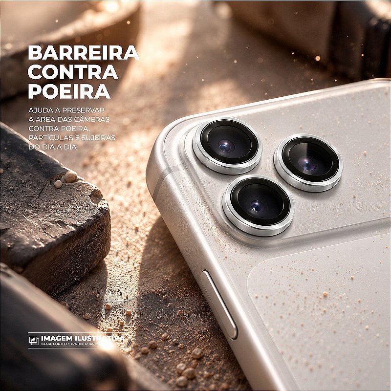 Protetor de Lente Dinamic Slim para iPhone 18 Pro / 18 Pro Max - Cinza - Gshield - foto 5