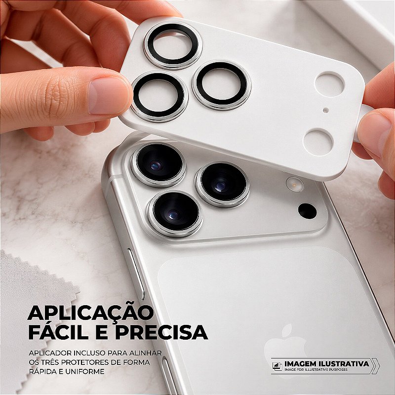 Protetor de Lente Dinamic Slim para iPhone 18 Pro / 18 Pro Max - Cinza - Gshield - foto 4