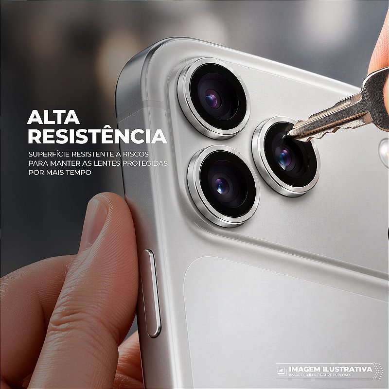 Protetor de Lente Dinamic Slim para iPhone 18 Pro / 18 Pro Max - Cinza - Gshield - foto 7