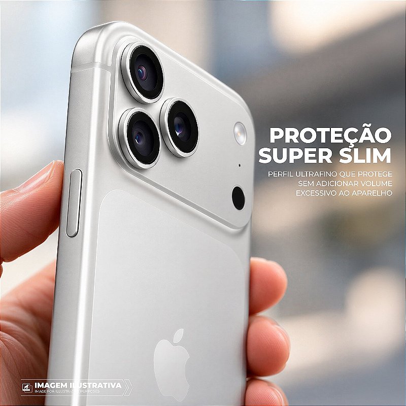 Protetor de Lente Dinamic Slim para iPhone 18 Pro / 18 Pro Max - Cinza - Gshield - foto 3