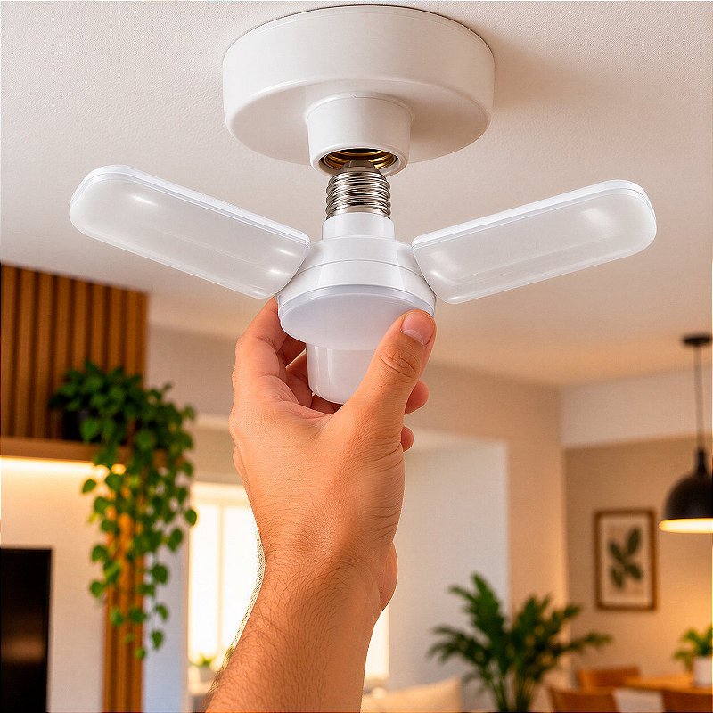 Lâmpada LED Articulável 26W E27 6500K Bivolt com Ângulo de Iluminação Ajustável - foto 3