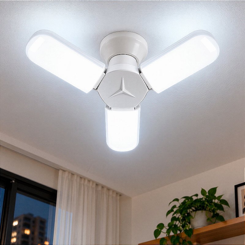 Lâmpada LED Articulável 36W E27 6500K Bivolt com Ângulo de Iluminação Ajustável - foto 5