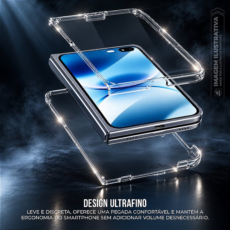 Capa Transparente Slim com Proteção Anti-impacto e Visual Cristalino - iPhone Duo - Antishock - foto 2