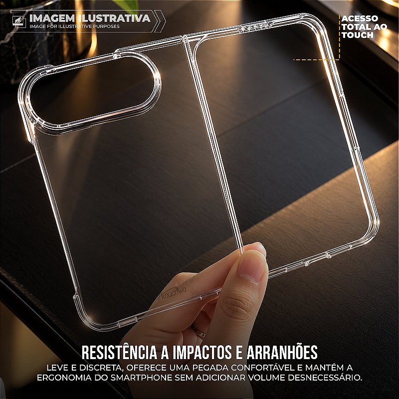 Capa Transparente Slim com Proteção Anti-impacto e Visual Cristalino - iPhone Duo - Antishock - foto 3
