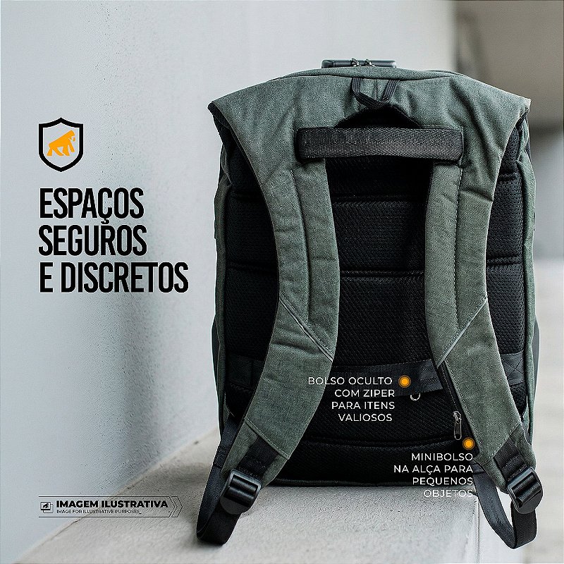 Mochila para notebook Locker com antifurto - Gshield - foto 3
